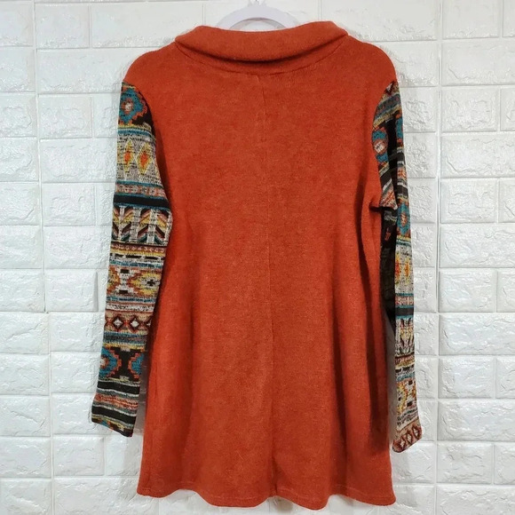 Style Rack Aztec print sweater ,Size L - Picture 2 of 5